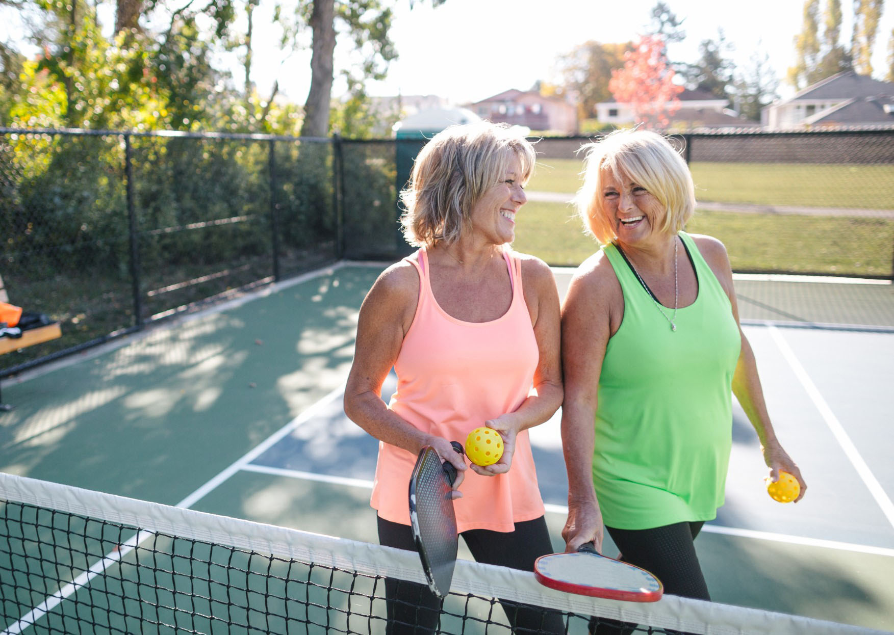 ladies playing tennis